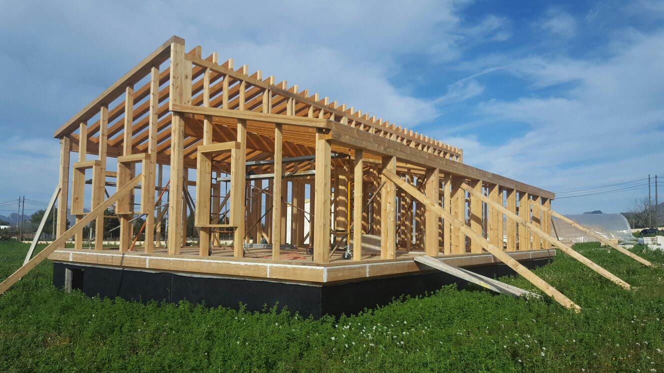 exterior casa estructura madera casa ecologica