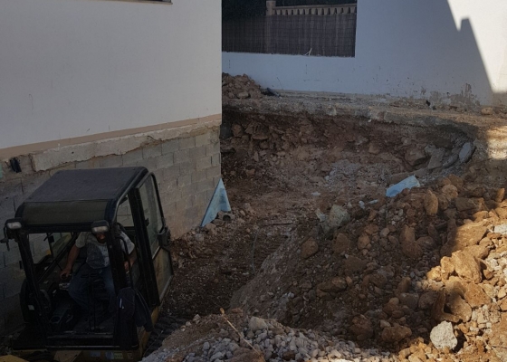 Construcción, reforma y sustitución estación de bombeo en  LLucmajor , Mallorca